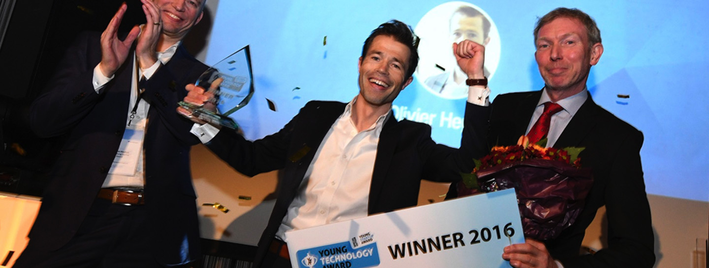 Olivier Heyning wint met LUMICKS de Young Technology award 2016 2
