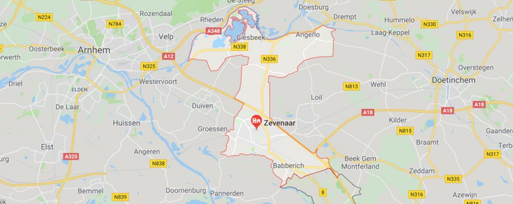 Gemeente-Zevenaar-op-de-kaart-Aestate Gemeente Zevenaar / Aestate